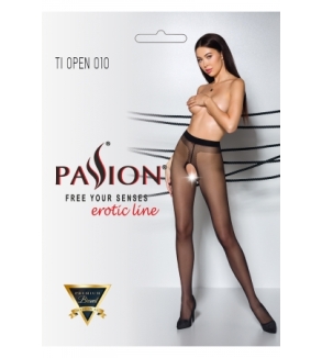 Collants ouverts TI010 20 deniers - noir