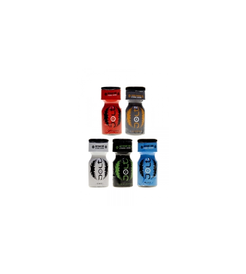 Pack 5 poppers parfumés Jolt 10ml