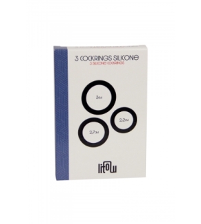 Set 3 cockrings silicone - Litolu