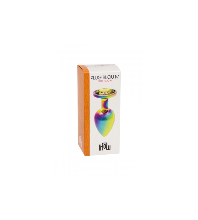 Plug bijou arc-en-ciel M - Litolu