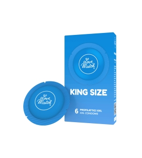 6 Préservatifs King size Love Match