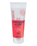 Lubrifiant et massage 2 en 1 fraise - HOT