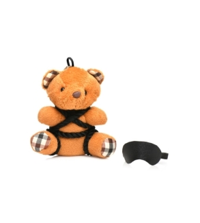 Porte-clés Teddy Bear en tenue Bondage