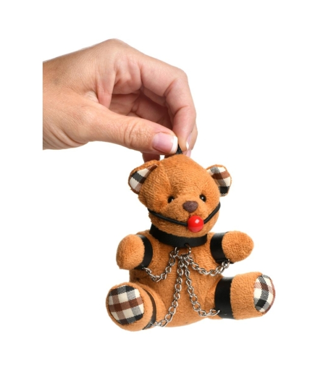 Porte-clés Teddy Bear bâillonné