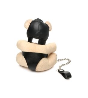 Porte-clés Teddy Bear BDSM avec cagoule