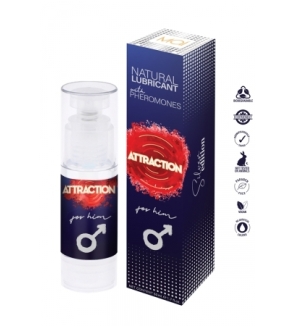 Lubrifiant naturel aux phéromones pour homme - Attraction