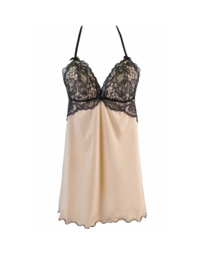 Nuisette en jersey beige V-10539 - Axami