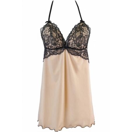 Nuisette en jersey beige V-10539 - Axami