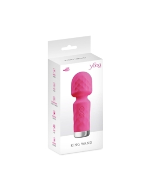 Mini vibromasseur King Wand rose