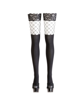 Bas autofixants opaques noir - Cotelli Legwear