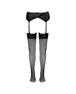 Bas résille noir - Cotelli Legwear