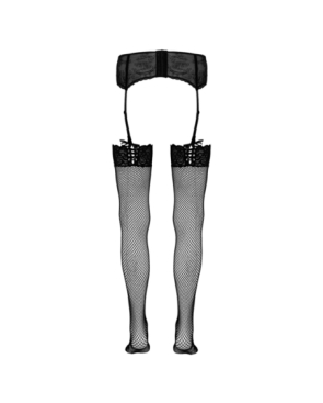 Bas résille noir - Cotelli Legwear