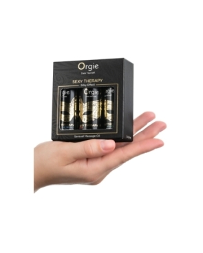 Coffret 3 huiles de massage sensuel Sexy Therapy Collection