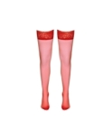 Bas autofixants rouge - Cotelli Legwear