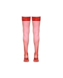 Bas autofixants rouge - Cotelli Legwear