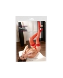 Bas autofixants rouge - Cotelli Legwear