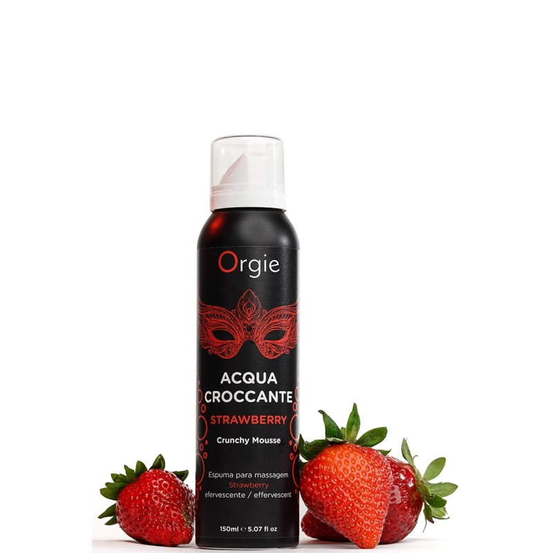 Mousse de massage effervescente Fraise 150ml