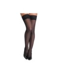 Bas autofixants noir Hold up 3 - Cotelli Legwear