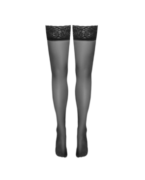 Bas autofixants noir Hold up 3 - Cotelli Legwear