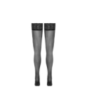 Bas autofixants noir Hold up 2 - Cotelli Legwear