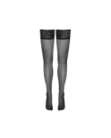 Bas autofixants noir Hold up - Cotelli Legwear