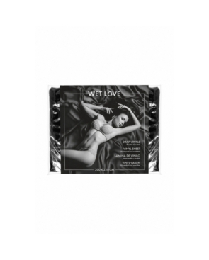 Drap Vinyle noir 220 x 200 cm - Fetish Tentation