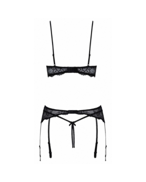 Ensemble lingerie ouverte noir - Cotelli Lingerie