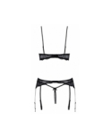 Ensemble lingerie ouverte noir - Cotelli Lingerie