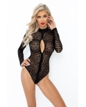 Body zippé tulle léopard F287