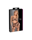 Set lingerie BDSM harnais noir - Cotelli Lingerie