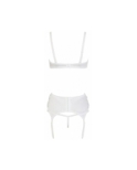 Ensemble lingerie 3 pièces ouvert blanc - Cottelli Lingerie