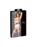 Ensemble lingerie 3 pièces ouvert blanc - Cottelli Lingerie