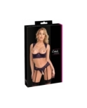 Ensemble lingerie ouverte violet - Cotelli Lingerie