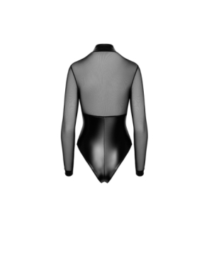 Body Edge zippé avec anneaux F321 wetlook et tulle