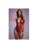 Ensemble body ouvert Renee rouge - Christine