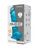 Gode double densité bleu 17,5 cm - SilexD