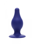 Plug anal double densité bleu 9,3 cm - SilexD