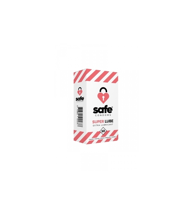 10 préservatifs Safe Super Lube