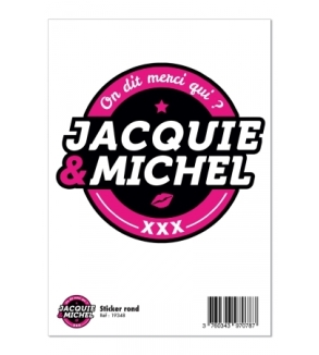 Grand sticker J&M rond noir