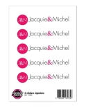 5 stickers Jacquie et Michel signature