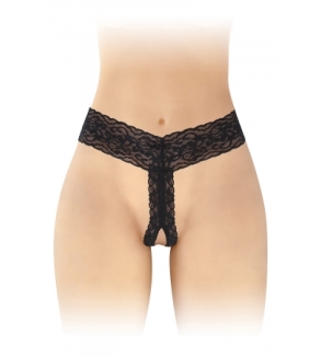 String ouvert Anita noir - Fashion Secret