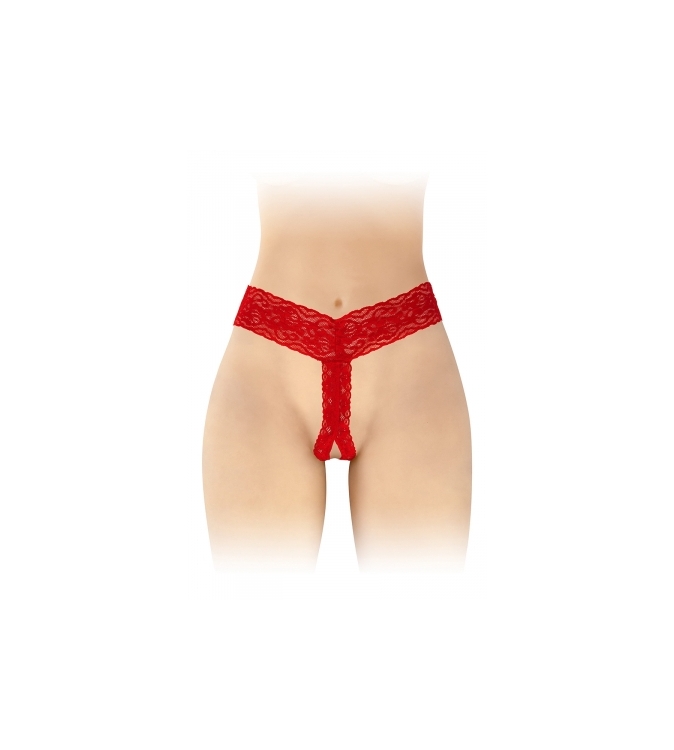 String ouvert Anita rouge - Fashion Secret