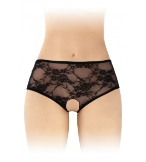 Culotte ouverte noire Amanda - Fashion Secret