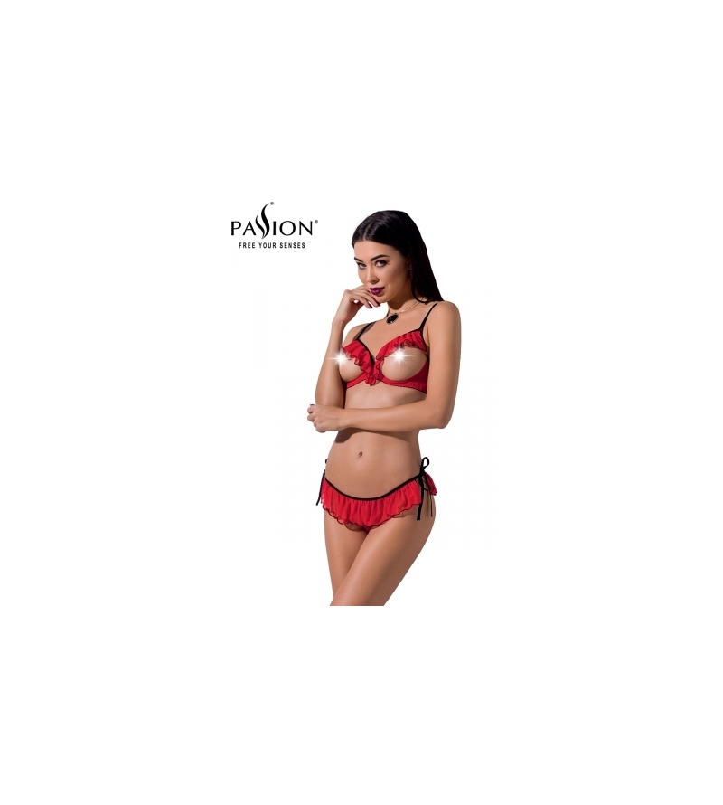 Ensemble lingerie seins nus Cherry - Passion