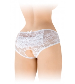 Culotte ouverte blanche Amanda - Fashion Secret