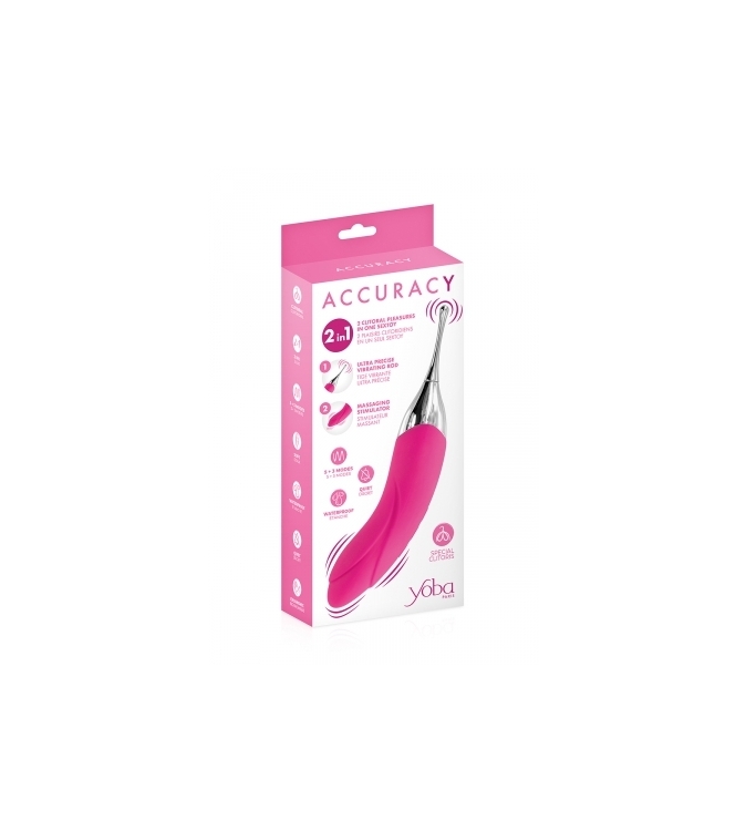 Double stimulateur Accuracy fuchsia - Yoba