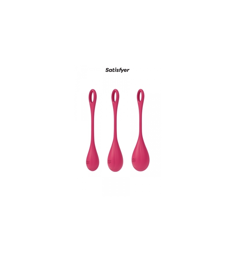 Kit d'entrainement pelvien Yoni Power 1 Rouge - Satisfyer