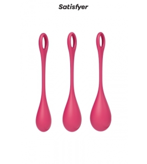 Kit d'entrainement pelvien Yoni Power 1 Rouge - Satisfyer