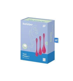 Kit d'entrainement pelvien Yoni Power 1 Rouge - Satisfyer