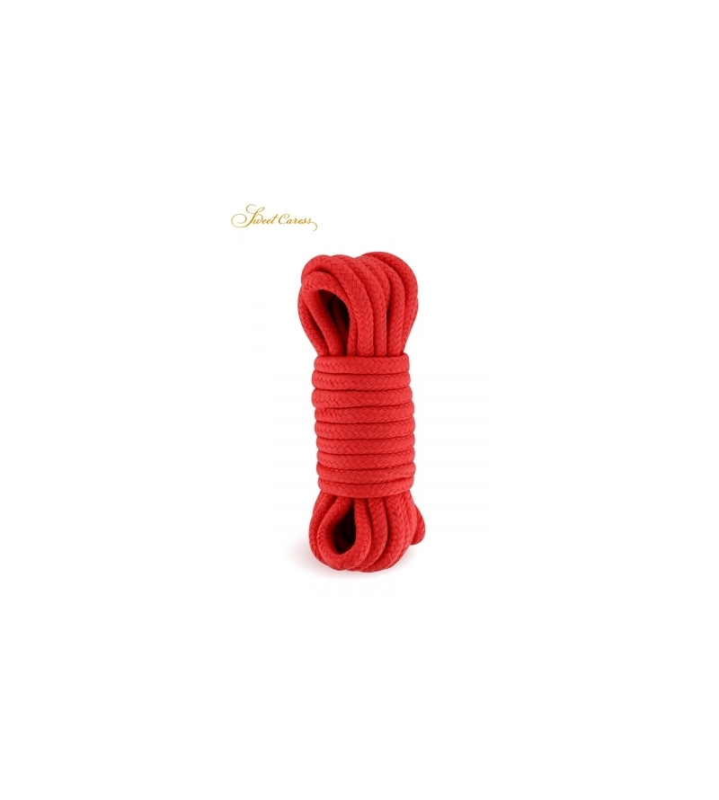 Corde de bondage rouge 5m - Sweet Caress